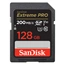 SanDisk Extreme PRO 128GB SDXC Memory Card 200MB/s & 90MB/s, UHS-I, Class 10, U3, V30