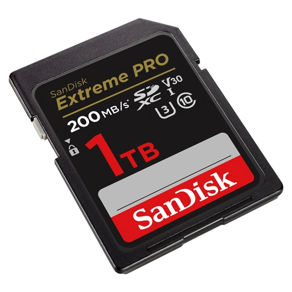 SanDisk Extreme PRO 1TB SDXC Memory Card 200MB/s & 140MB/s, UHS-I, Class 10, U3, V30