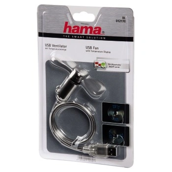 Hama USB ventilátor se zobrazením teploty