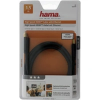 Hama HDMI kabel vidlice-vidlice, pozlacený, 3*, 1,5 m
