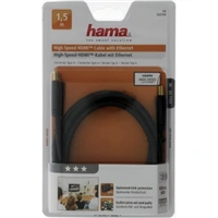 Hama HDMI kabel vidlice-vidlice, pozlacen, 3*, 1,5 m