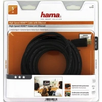 Hama HDMI kabel vidlice-vidlice, pozlacen, 3*, 5 m