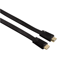Hama HDMI kabel vidlice-vidlice, plochý, pozlacený, 3*, 1,5 m
