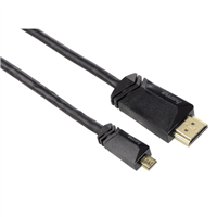 Hama micro HDMI kabel vidlice - vidlice typ D, pozlacený, 3*, 1,5 m