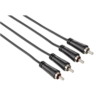 Hama audio kabel 2 cinch - 2 cinch, 1*, 10 m