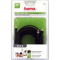 Hama audio kabel jack - 2 cinch, pozlacen, 3*, 10 m