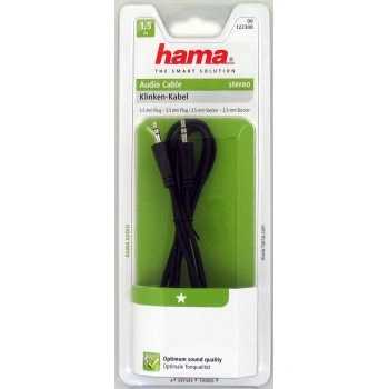 Hama audio kabel jack - jack, 1*, 1,5 m