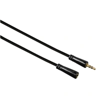 Hama prodlužovací audio kabel jack 3,5 mm stereo, 5 m, pozlacený, 3*