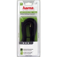 Hama prodluovac audio kabel jack 3,5 mm stereo, 5 m, pozlacen, 3*
