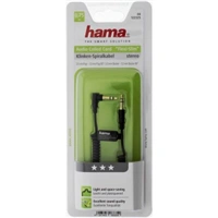 Hama audio kabel jack - jack 90 st., spirlov, 0,75 m