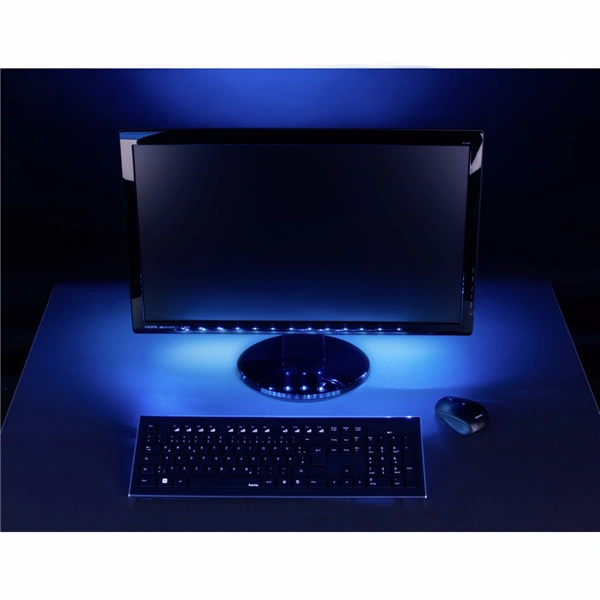 Hama USB LED světelný pásek s integrovaným ovládáním, RGB podsvícení, 1 m, 12 ks v displeji