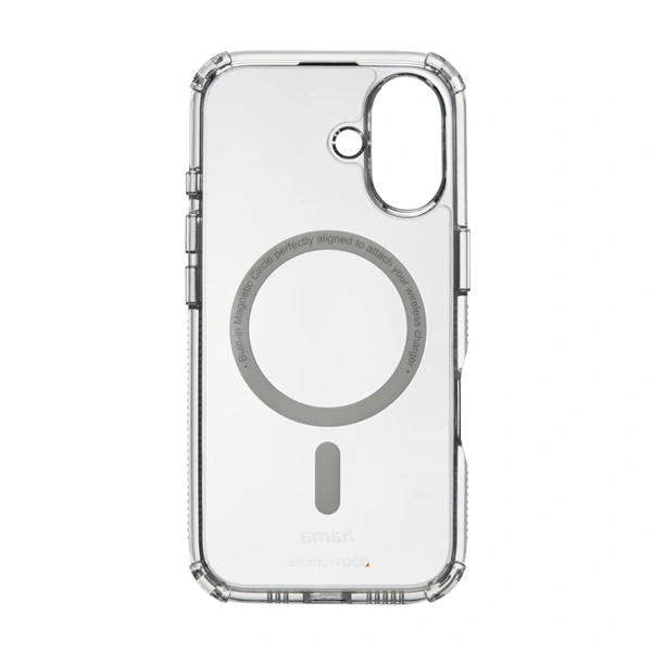 Hama Extreme Protect, kryt pro Apple iPhone 16, magnetický, D3O®, nežloutne, průhledný