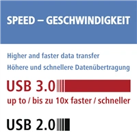 Hama čtečka karet USB 3.0 SD/microSD, stříbrná