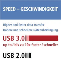 Hama teka karet USB 3.0 SD/microSD, stbrn