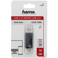 Hama flashPen "Laeta Twin" 16 GB 10 MB/s, ed