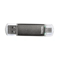 Hama flashPen "Laeta Twin" 32 GB 10 MB/s, šedá
