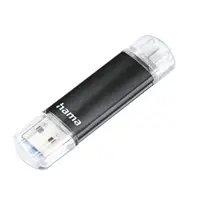 Hama USB flash disk Laeta Twin, USB 3.0, 16 GB, 40 MB/s, černý
