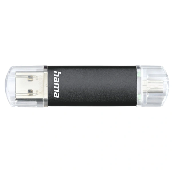 Hama USB flash disk Laeta Twin, USB 3.0, 16 GB, 40 MB/s, černý