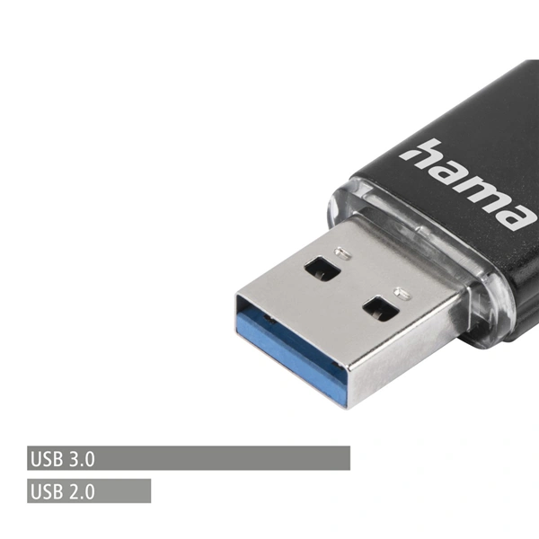 Hama USB flash disk Laeta Twin, USB 3.0, 16 GB, 40 MB/s, černý