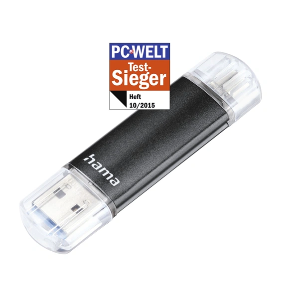 Hama USB flash disk Laeta Twin, USB 3.0, 32 GB, 40 MB/s, USB-A - micro USB