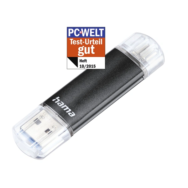 Hama USB flash disk Laeta Twin, USB 3.0, 64 GB, 40 MB/s, USB-A - micro USB