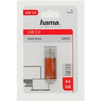 Hama FlashPen Laeta, USB 3.0, 64 GB, 40 MB/s, hnědá