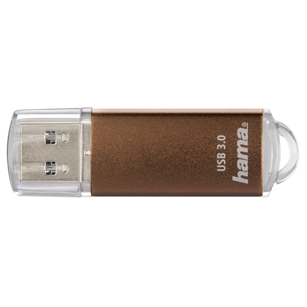 Hama FlashPen Laeta, USB 3.0, 64 GB, 40 MB/s, hnědá