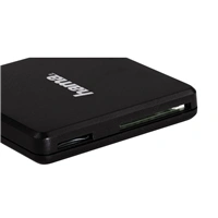Hama Multi teka karet USB 3.0, SD/microSD/CF, ern (rozbalen)