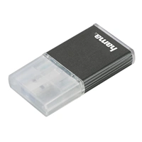 Hama teka karet USB 3.0 UHS-II, SD/SDHC/SDXC, antracitová