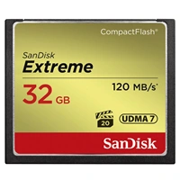 SanDisk Extreme CF 32 GB 120 MB/s zápis 85 MB/s UDMA7