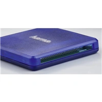Hama multi teka karet USB 2.0, SD/microSD/CF, modr