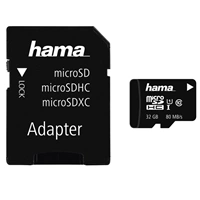 Hama microSDHC 32 GB Class 10 UHS-I 80 MB/s + Adapter/Mobile