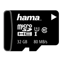 Hama microSDHC 32 GB Class 10 UHS-I 80 MB/s + Adapter/Mobile