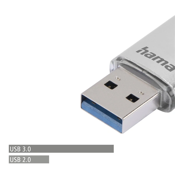 Hama Flash Pen Laeta, USB-C/USB-A 3.1, 16 GB, 40 MB/s, stříbrný