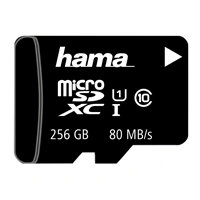Hama microSDXC 256 GB Class 10 UHS-I 80 MB/s + Adapter/Mobile