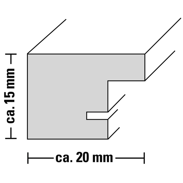 Hama rámeček plastový PARIS ocel 15x20 cm
