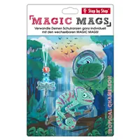 Doplkov sada obrzk MAGIC MAGS Tropick chameleon k aktovkm GRADE, SPACE, CLOUD, 2v1 a KID
