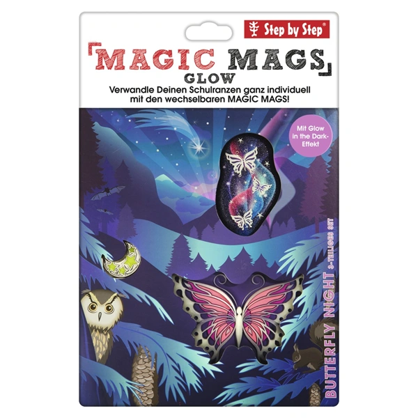 Doplňková sada obrázků MAGIC MAGS Buttefly Night Ina k aktovkám GRADE, SPACE, CLOUD, 2IN1 a KID