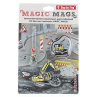 Doplkov sada obrzk MAGIC MAGS Bagr k aktovkm GRADE, SPACE, CLOUD, 2v1 a KID