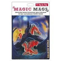 Doplkov sada obrzk MAGIC MAGS Drak Drako k aktovkm GRADE, SPACE, CLOUD, 2v1 a KID
