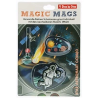 Doplkov sada obrzk MAGIC MAGS Astronaut Cosmo k aktovkm GRADE, SPACE, CLOUD, 2v1 a KID