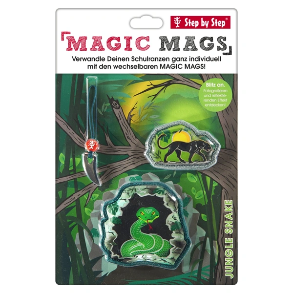 Doplňková sada obrázků MAGIC MAGS Jungle Snake Naga k aktovkám GRADE, SPACE, CLOUD, 2IN1 a KID