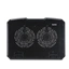 Hama chladicí stojan pro notebook Black Metal, 2 ventilátory, naklápěcí, modré podsvícení, tichý