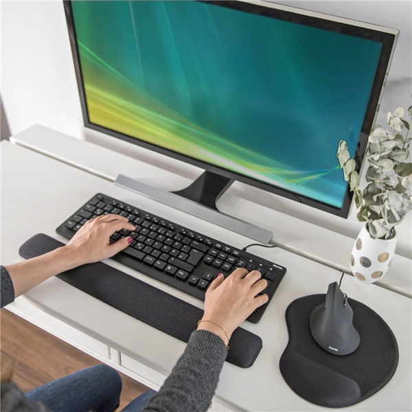 Hama ergonomická podložka pod zápěstí Ergo, černá