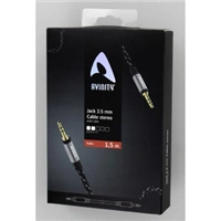 Avinity Classic audio kabel jack 3,5 mm, 1,5 m, kovov konektory, opleten