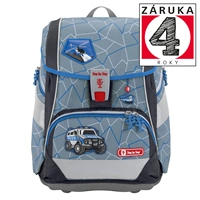 kolní aktovka/batoh 2V1 pro prváky  6dílný set, Step by Step Policejní auto, certifikát AGR