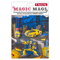 Doplkov sada obrzk MAGIC MAGS Autorobot k aktovkm GRADE, SPACE, CLOUD, 2v1 a KID