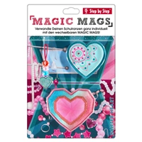 Doplňková sada obrázků MAGIC MAGS Třpytivé srdce k aktovkám GRADE, SPACE, CLOUD, 2v1 a KID