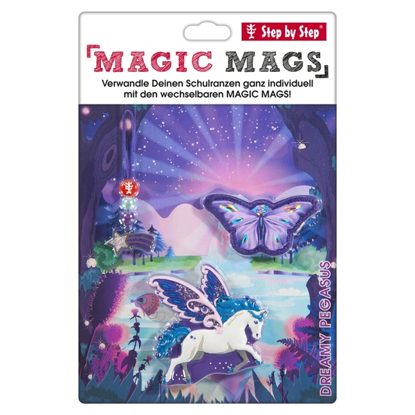 Doplňková sada obrázků MAGIC MAGS Dreamy Pegasus Shadow k aktovkám GRADE, SPACE, CLOUD, 2IN1 a KID