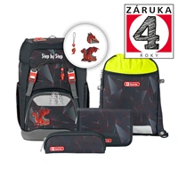 Školní batoh pro prvňáčky – 5dílný set, Step by Step GRADE Dragon Drako, AGR